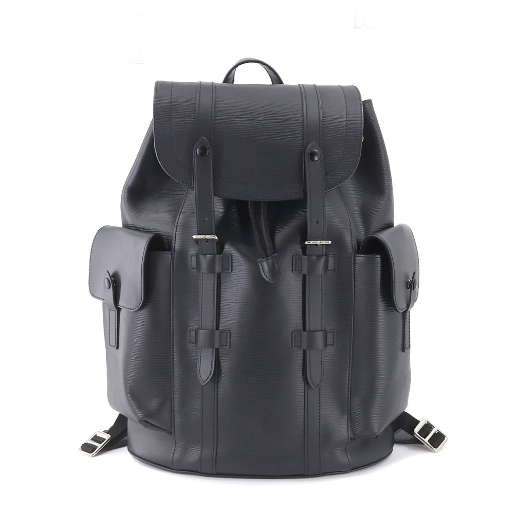 Louis Vuitton Epi Christopher PM Backpack Rucksack Leather Noir